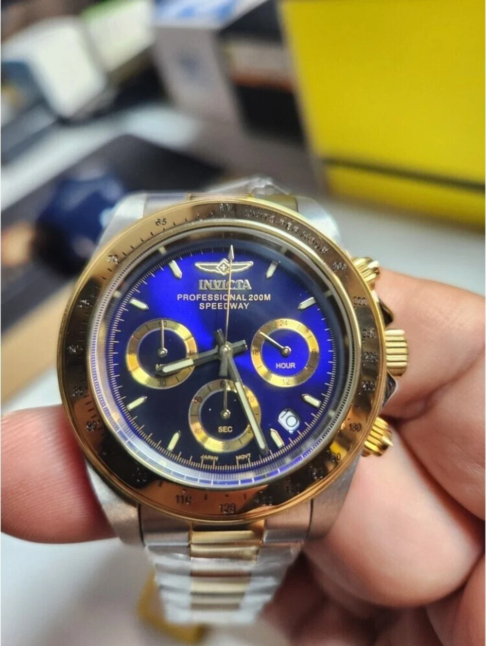 Invicta Speedway Torvane Men's Watch - 39.5mm, Steel, Gold (3644)